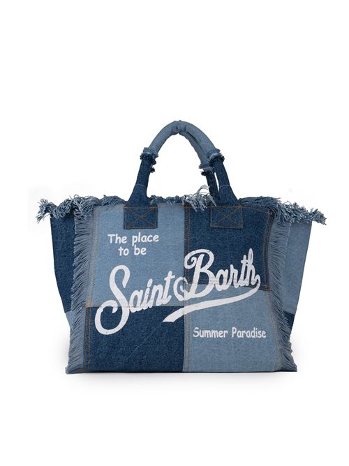 Borsa Vanity Denim Patch in cotone Mc2 Saint Barth | VANITY ACC04132H DENIM PATCHWORK